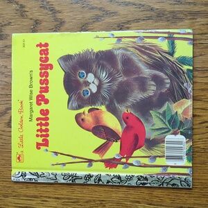 Vintage Margaret Wise Brown's Little Pussycat A Little Golden Book Hardcover